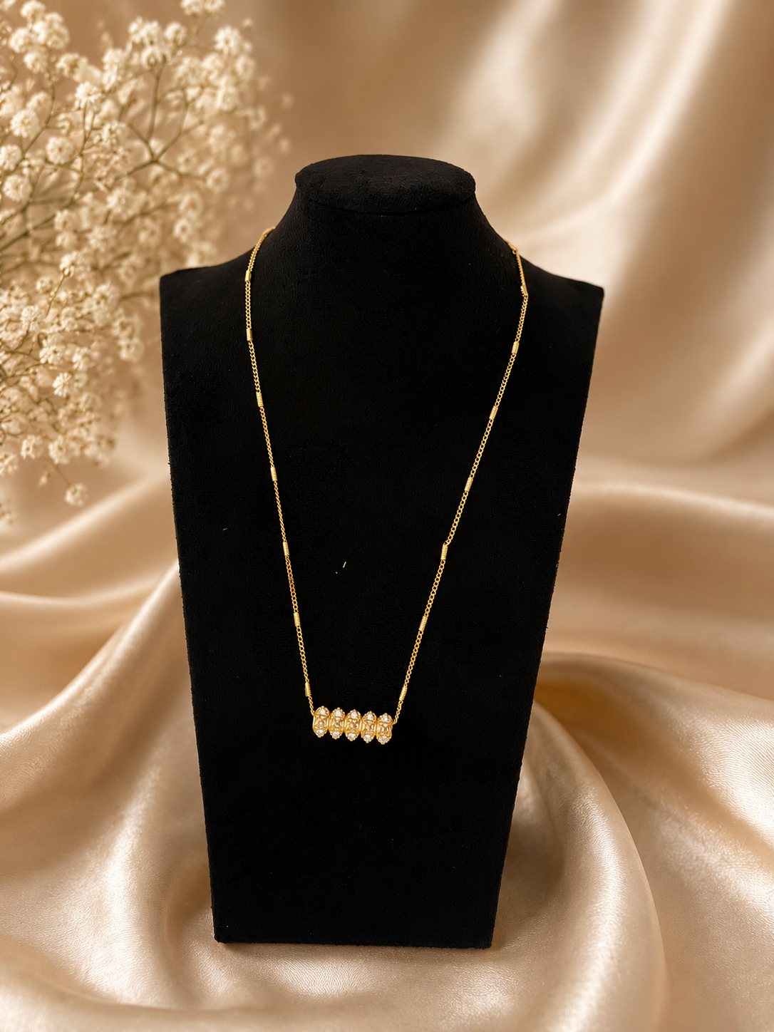 Gold Plated Mini Tilhari Necklace