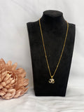 Om Aum CZ Gold-Tone Pendant Necklace | Spiritual Jewellery