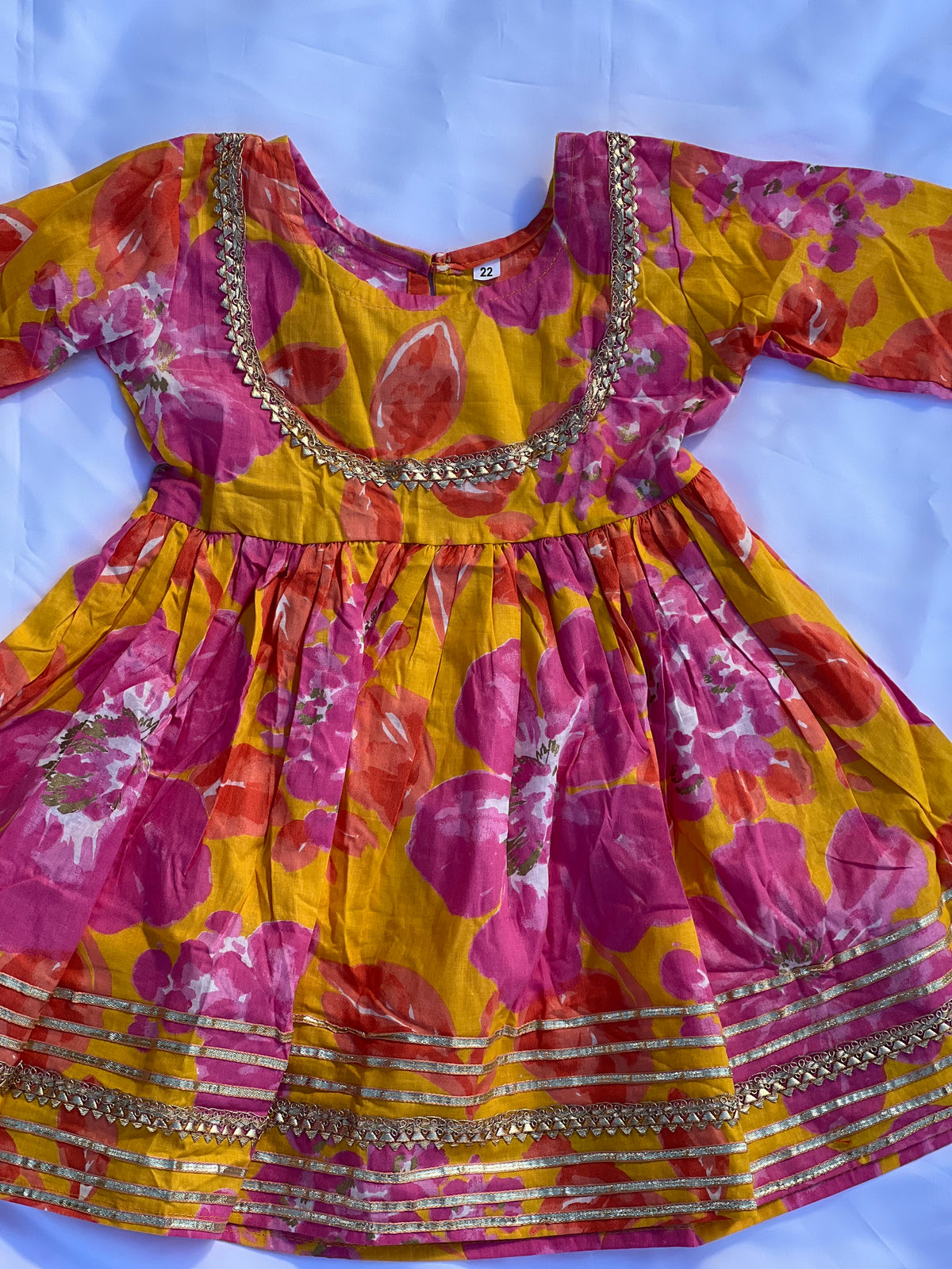 Kids Festive Kuthi — Orange Tie-Dye