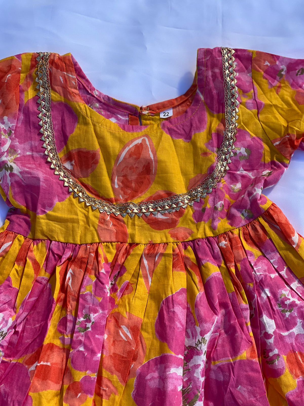 Kids Festive Kuthi — Orange Tie-Dye