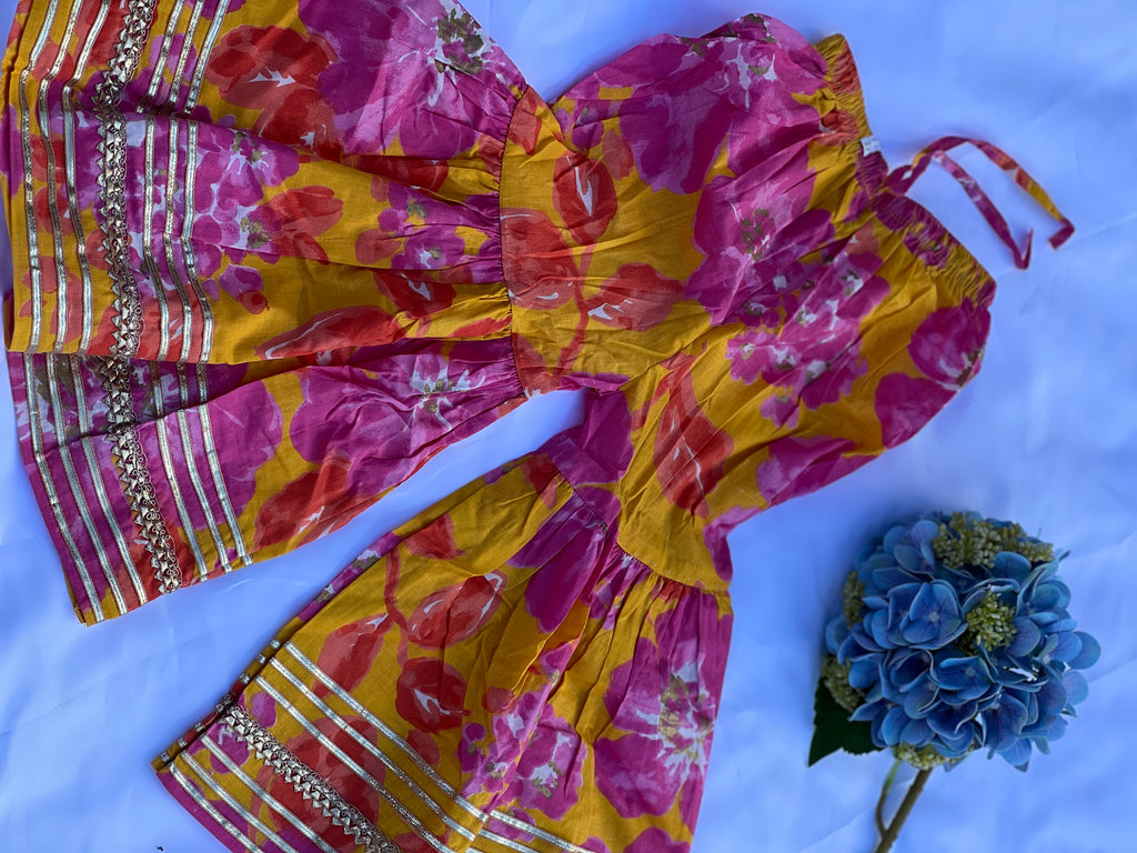 Kids Festive Kuthi — Orange Tie-Dye